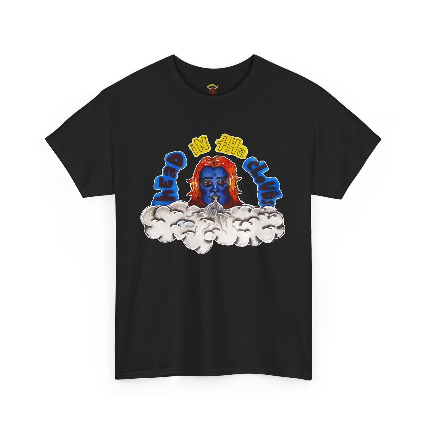 HEAD IN THE CLOUDS T-Shirt - Hand Drawing Design Turned Digital