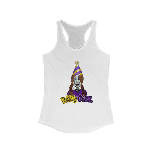 PARTY GIRL Tank Top - Hand Drawing Design