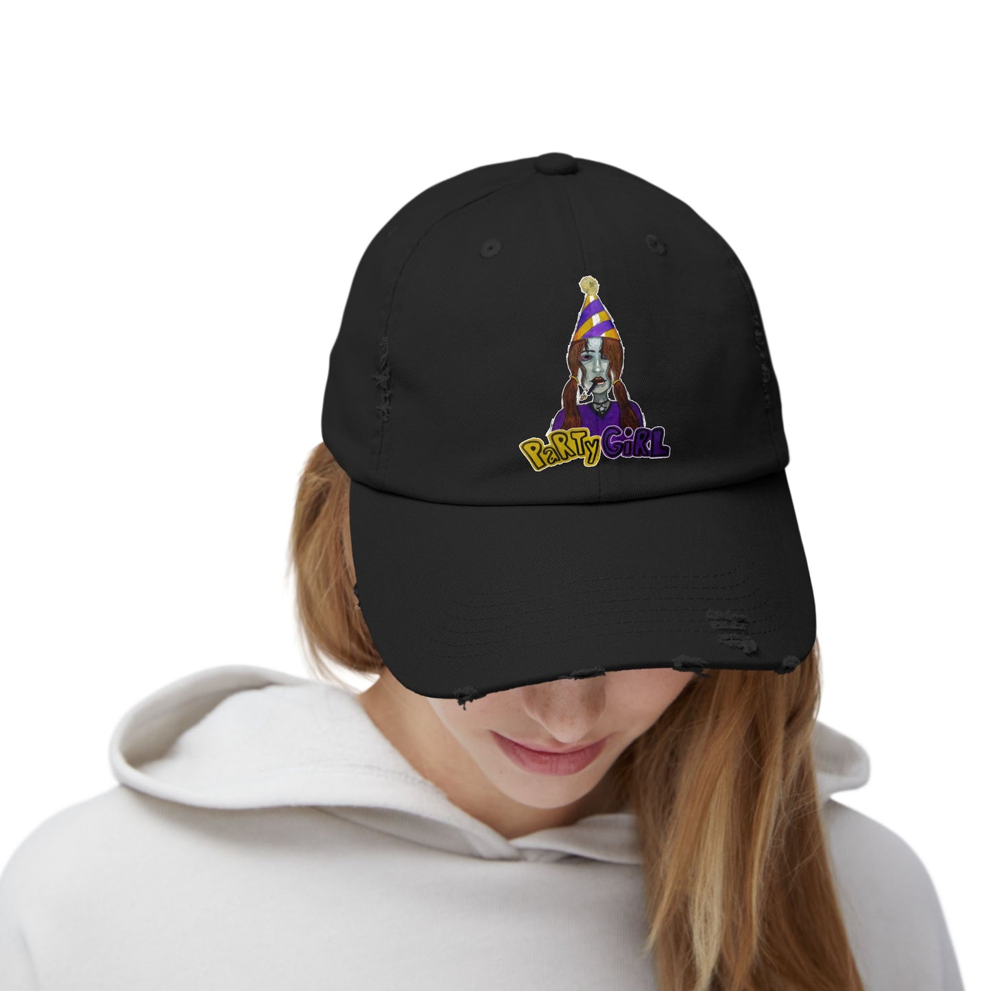 PARTY GIRL Cap - Hand Drawing Design