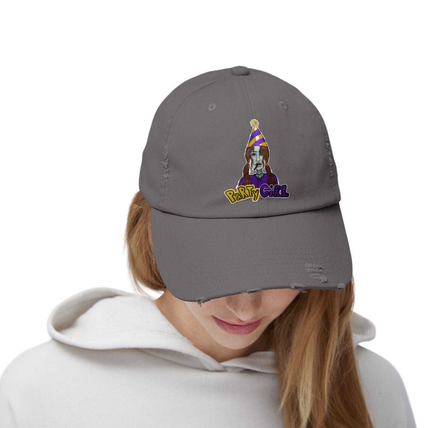 PARTY GIRL Cap - Hand Drawing Design