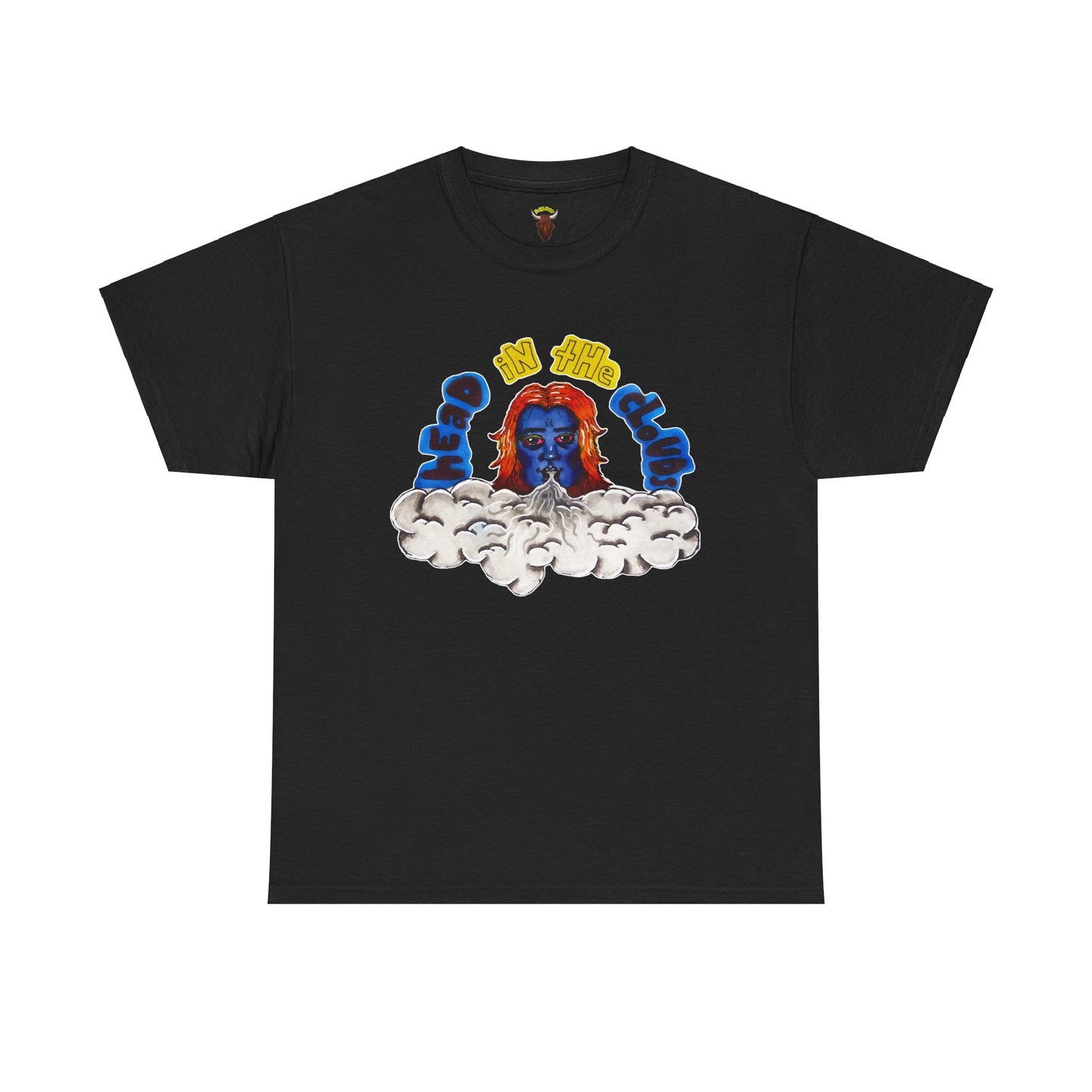 HEAD IN THE CLOUDS T-Shirt - Hand Drawing Design Turned Digital