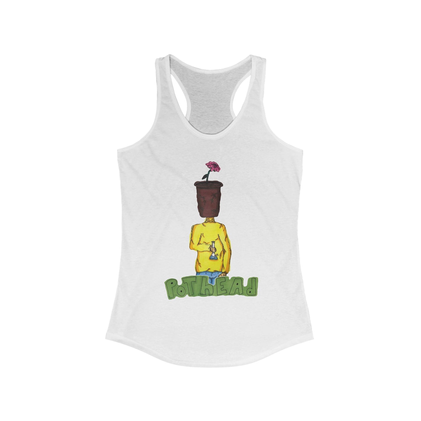 POTHEAD Racerback Tank - Hand Drawing Design