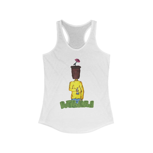 POTHEAD Racerback Tank - Hand Drawing Design